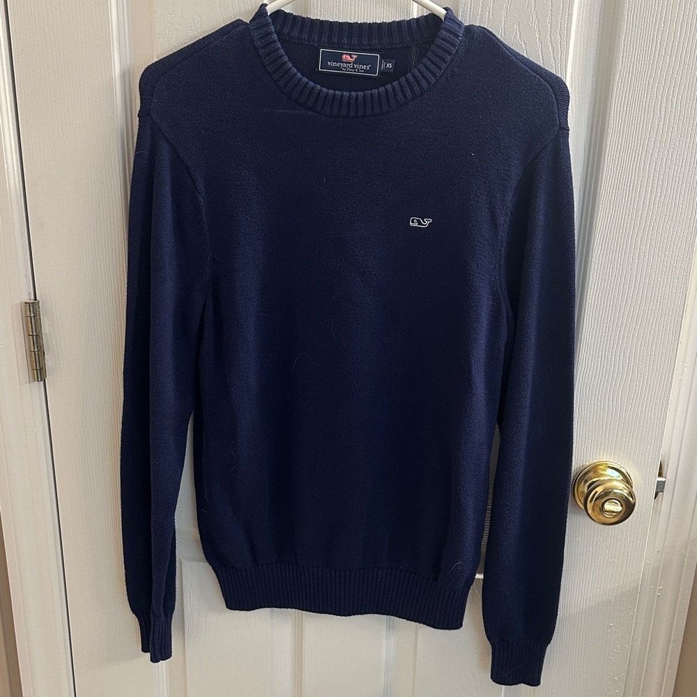 Vineyard Vines Men's Deep Blue Crewneck Sweater